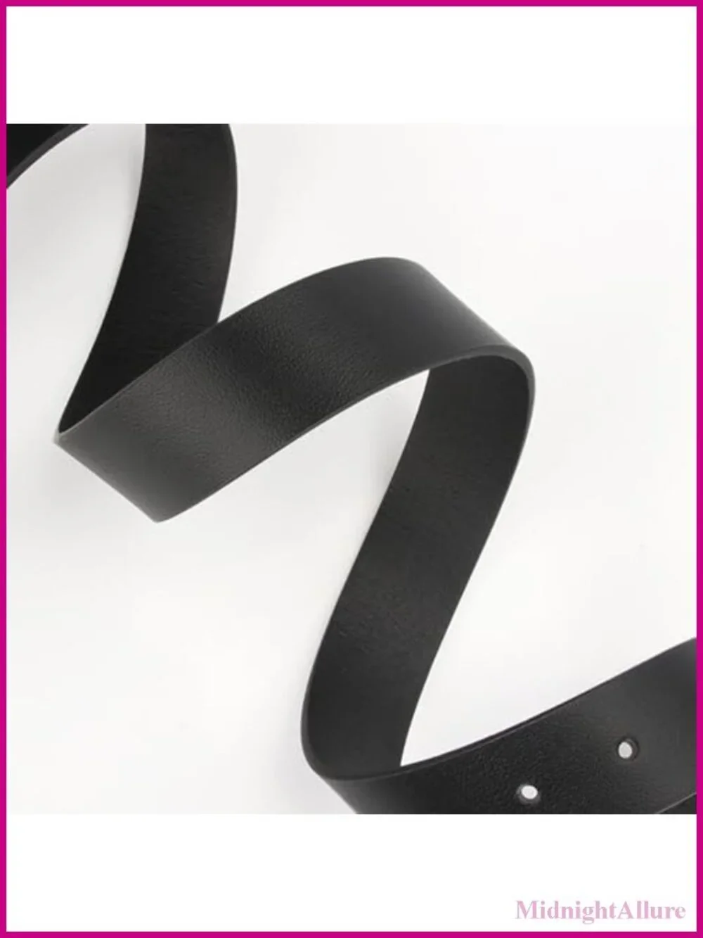 Faux Leather Womens Belt Gold Square Buckle Adjustable Waist Belt for Jeans